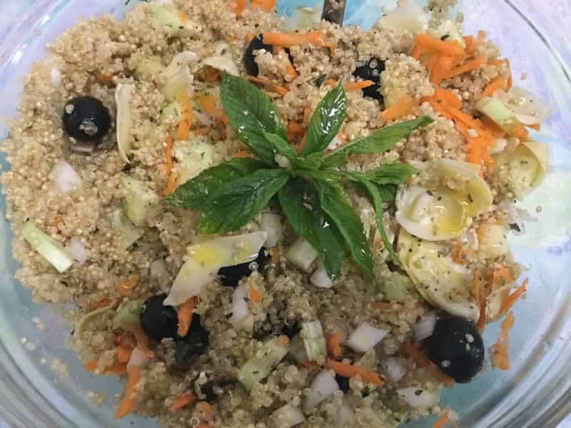 Cocina saludable - Quinoa con plantas medicinales y antibioticos naturales